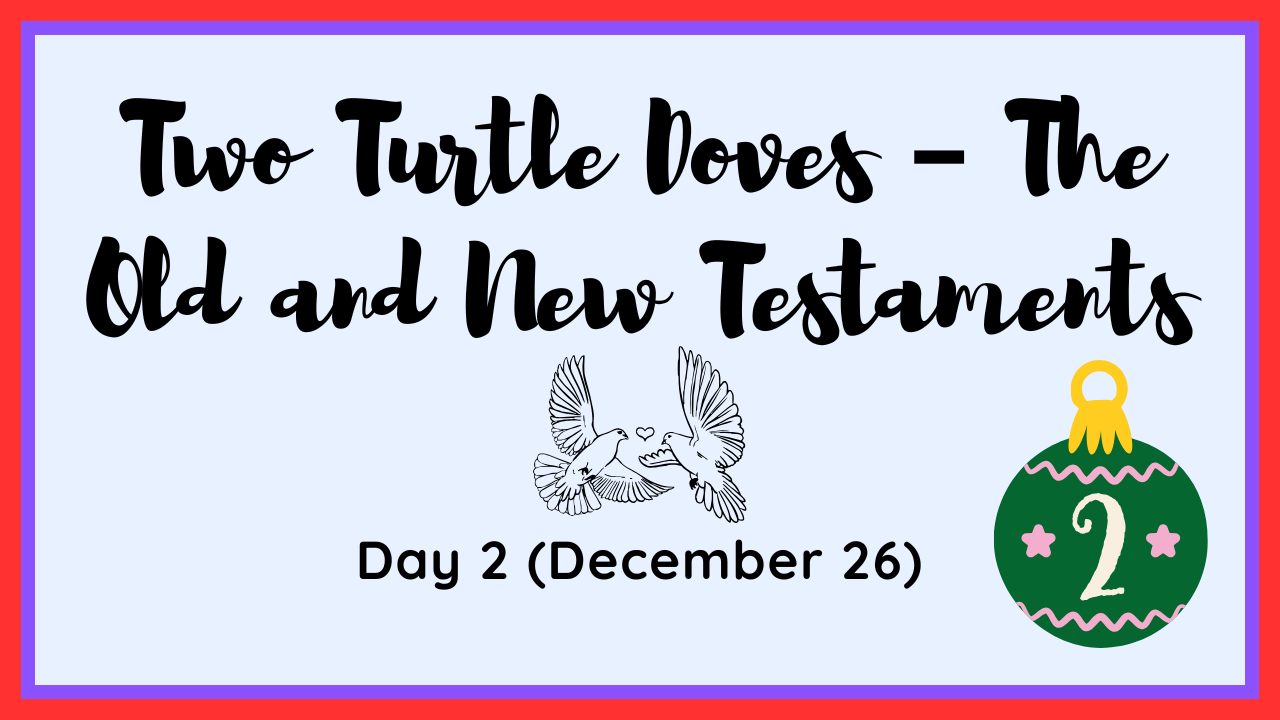 the two turtle doves symbolizing the Old and New Testaments