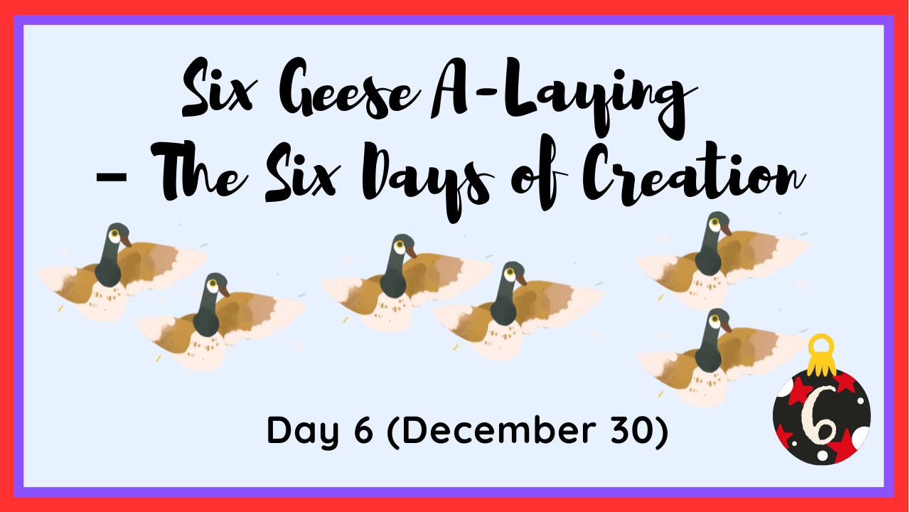 The six geese a-laying symbolizing fruitful creation